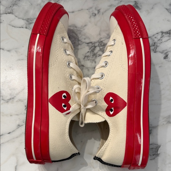 Converse Unisex Cream and Red Heart Chuck Taylor - Picture 5 of 8